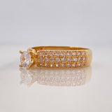 Solitaire Ring Churumbela 3.05 g / T6 1/2 Yellow Gold 18K