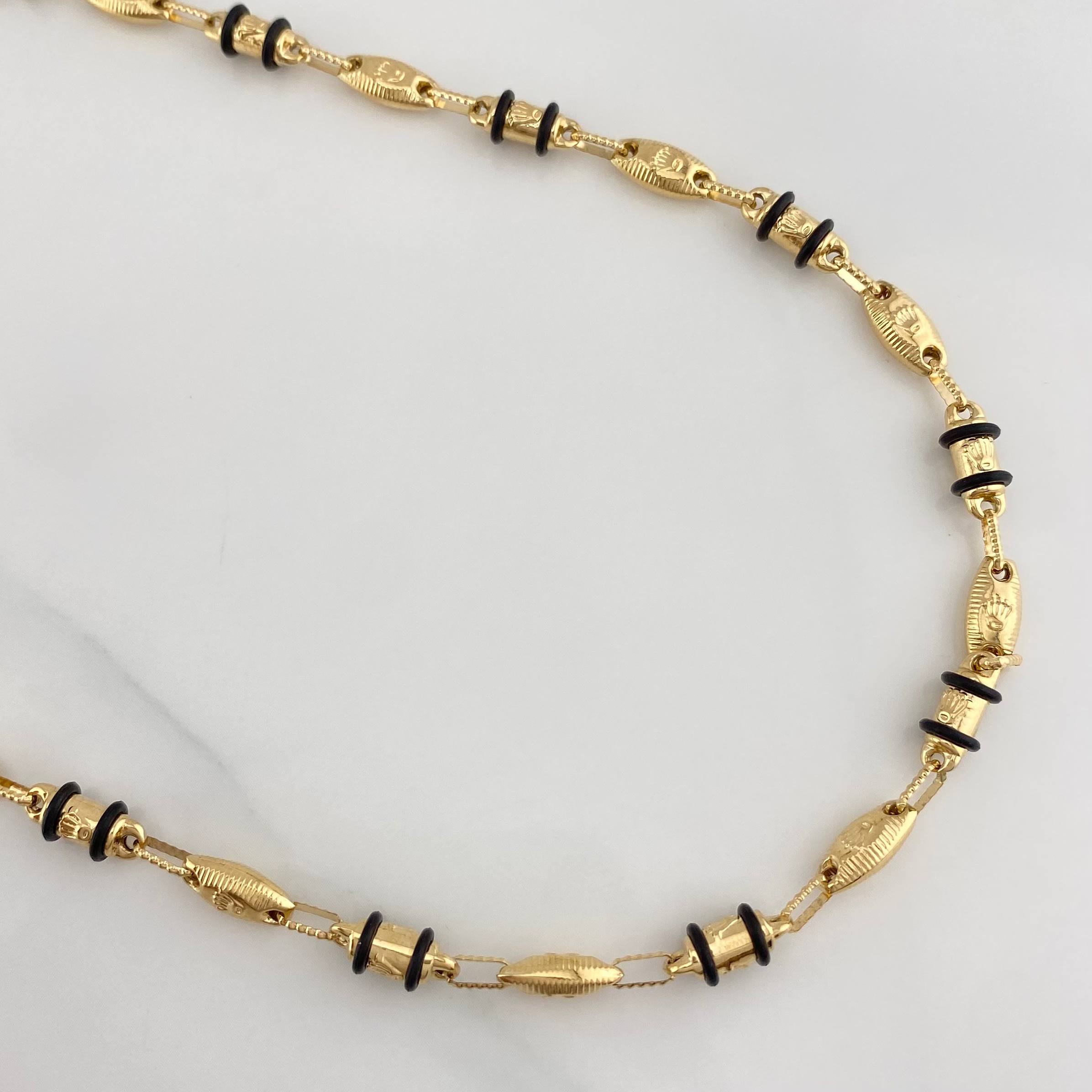 Cadena Rustica Corona 15.15 g / 24 1/2 in / 4.6 mm Oro Amarillo 18K
