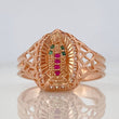 Anillo Virgen De Guadalupe 3.7 g / T8 3/4 Oro Rosa 18K