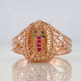 Anillo Virgen De Guadalupe 3.7 g / T8 3/4 Oro Rosa 18K