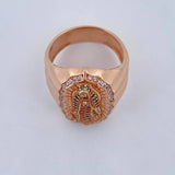 Anillo Virgen Milagroso 9.95gr / T10 1/2 / Oro Rosa 18K &