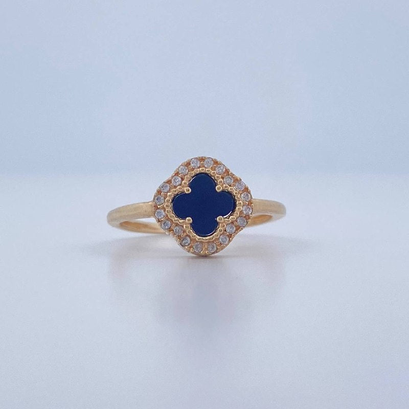 Anillo Trebol 2.65gr / T6 1/4 / Oro Amarillo 18K &