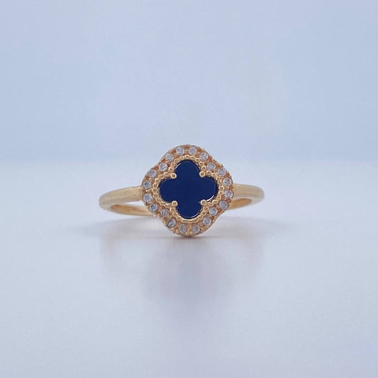 Anillo Trebol 2.65gr / T6 1/4 / Oro Amarillo 18K &
