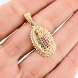 Pendant Virgin of Guadalupe 3.25 g / 1 1/4 in 18K Yellow Gold