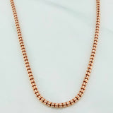 Ice Chain 24 g / 27 3/4 in / 3 mm Two-Tone White and Rose Gold 18K