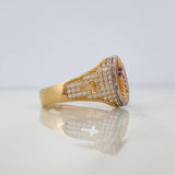 Anillo Virgen Guadalupe 4.6 g / T8 1/2 Tres Oros 18K