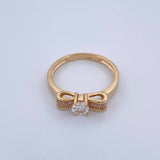 Bow Ring 2.8gr / Size 7 1/4 / 18K Gold &