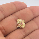 Herraje Virgen De Guadalupe 1.4gr / 1/2 in / Oro Amarillo 18K &