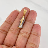 Dije Santa Muerte 2.5 g / 1 1/4 in Tres Oros 18K