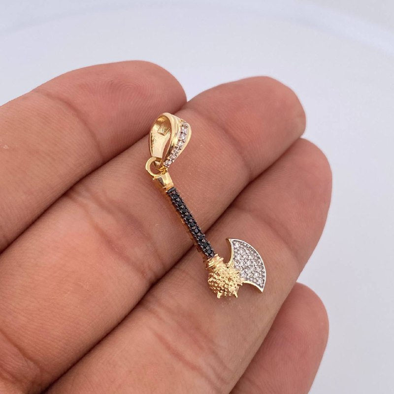 Pendant Axe 2.5gr / 3.5cm / 18K Gold &