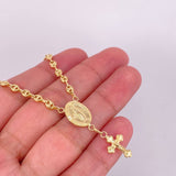 Pulso Denario GC Virgen Milagrosa 2.75g / 7 1/4 in / 3.45mm Oro Amarillo 18K