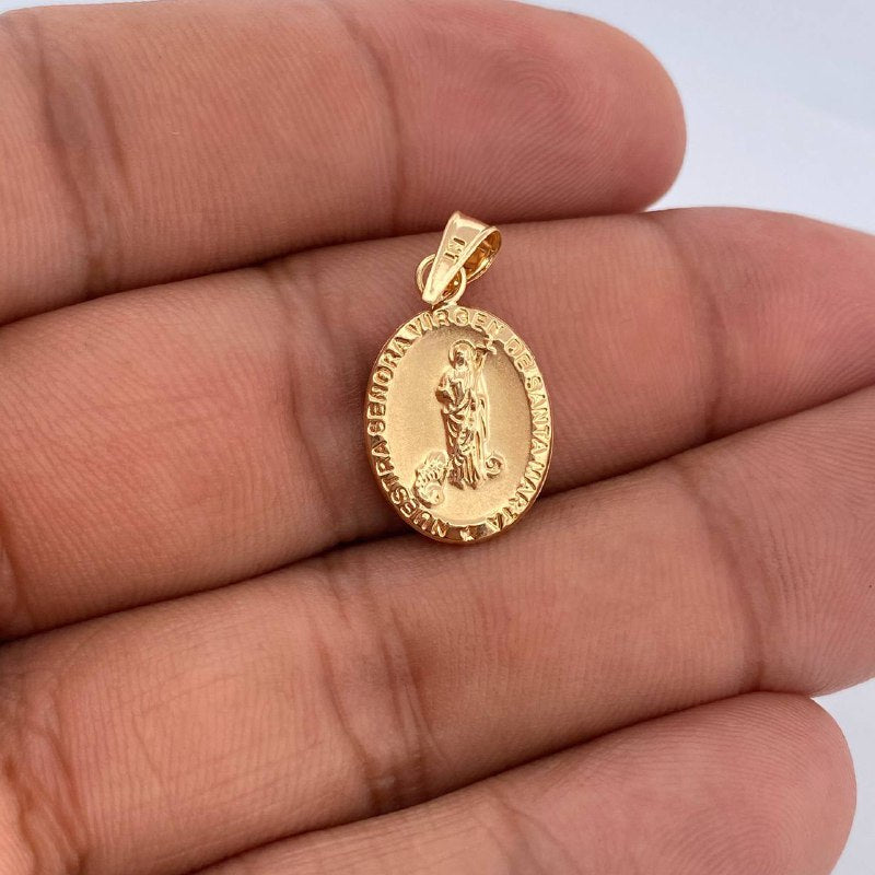 Pendant Virgin of Santa Marta 0.9gr / 1in / 18K Gold