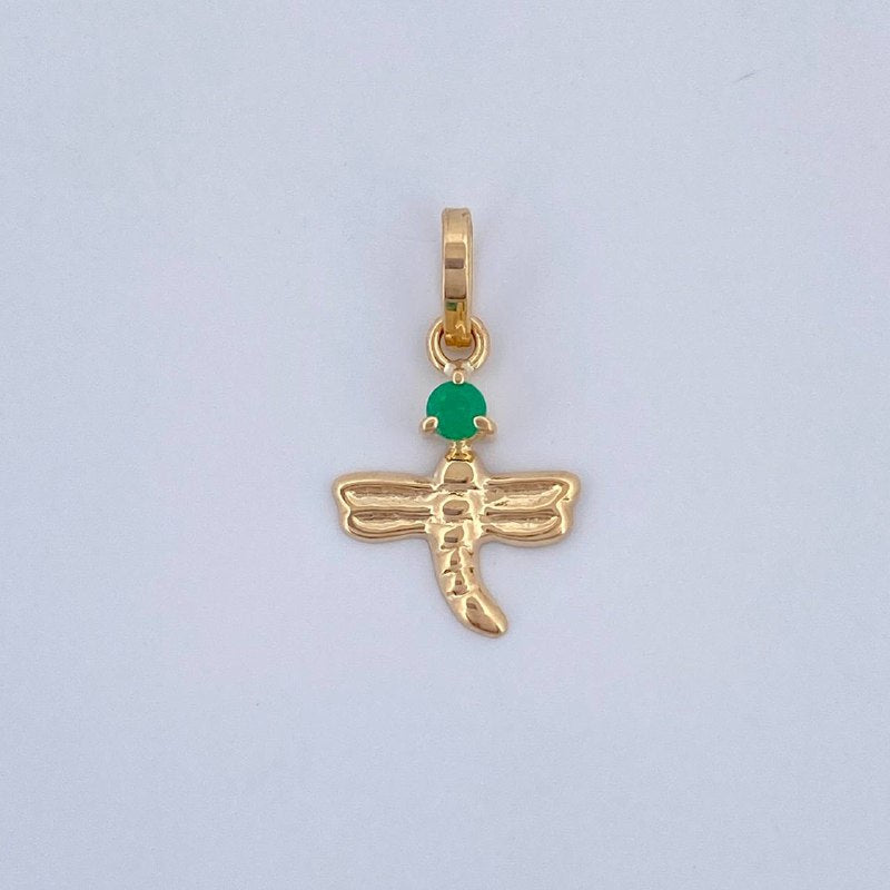Dragonfly Pendant GD 0.3gr / 3/4 in / 18K Gold