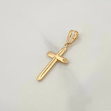 Dije Cruz 0.6gr / 1 1/4 in / Oro Amarillo 18K &