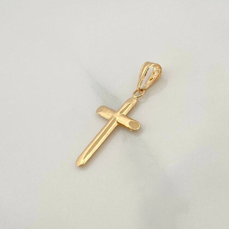 Dije Cruz 0.7gr / 1 1/4 in / Oro Amarillo 18K &