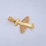Pendant Airplane 2.75gr / 1.1in / 18K Gold $