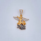 Dije San Miguel 4.25gr / 3cm / Tres Oros 18K $