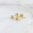 Topos Bola Diamantada 4mm 0.5g / in / 4mm Oro Amarillo 18K