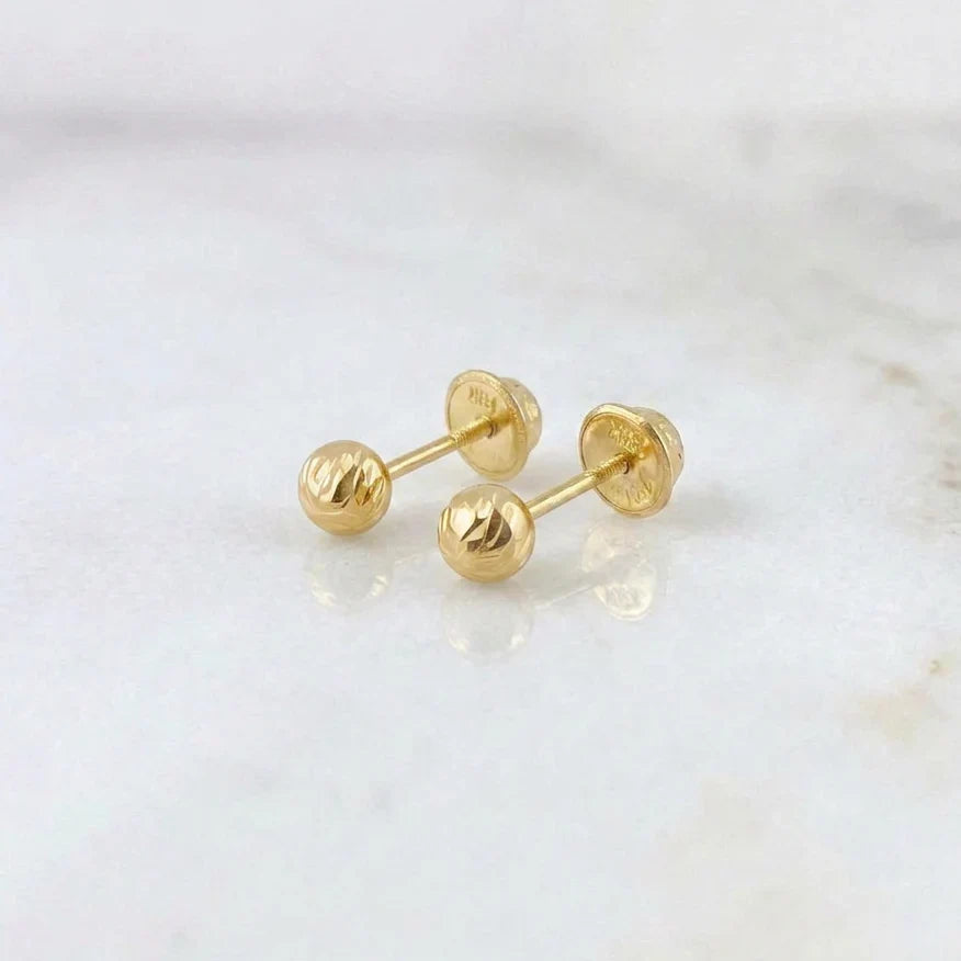 Topos Bola Diamantada 0.55g / in / 4mm Oro Amarillo 18K