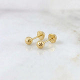 Topos Bola Diamantada 0.55g / in / 4mm Oro Amarillo 18K