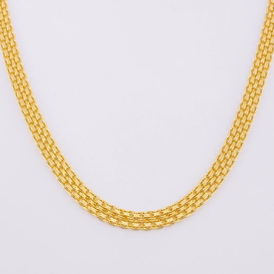 Bismark Chain 15.25g / 24 in / 4.8mm Yellow Gold 18K