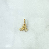 Dije Bicicleta 0.35gr / 1cm / liso Oro Amarillo 18K ©