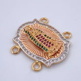 Herraje Virgen Guadalupe 6.5gr / 2.7cm / Oro 18K $