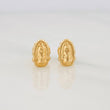 Stud Earrings Virgin Guadalupe 0.75g / in / 5.42mm Yellow Gold 18K