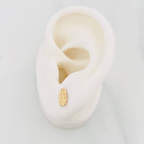 Stud Earrings Virgin Guadalupe 0.75g / in / 5.42mm Yellow Gold 18K