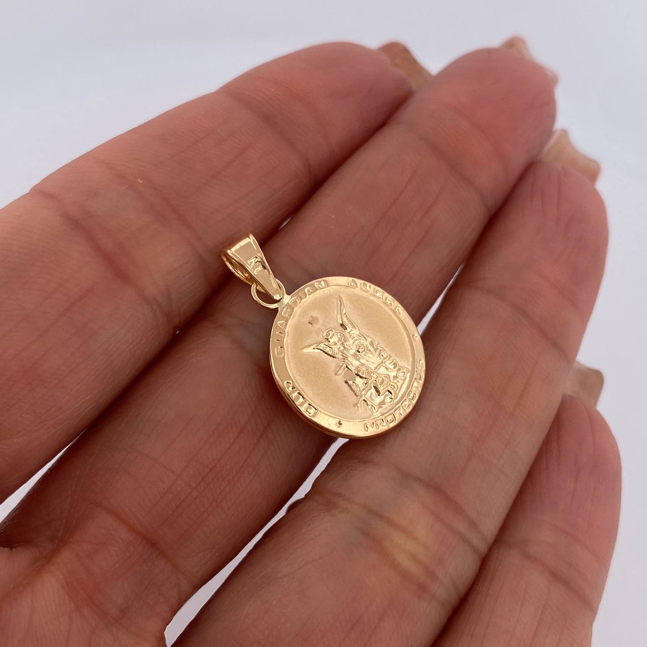 Dije Angel de la Guarda 1.25gr / 2.5cm / Oro 18K $