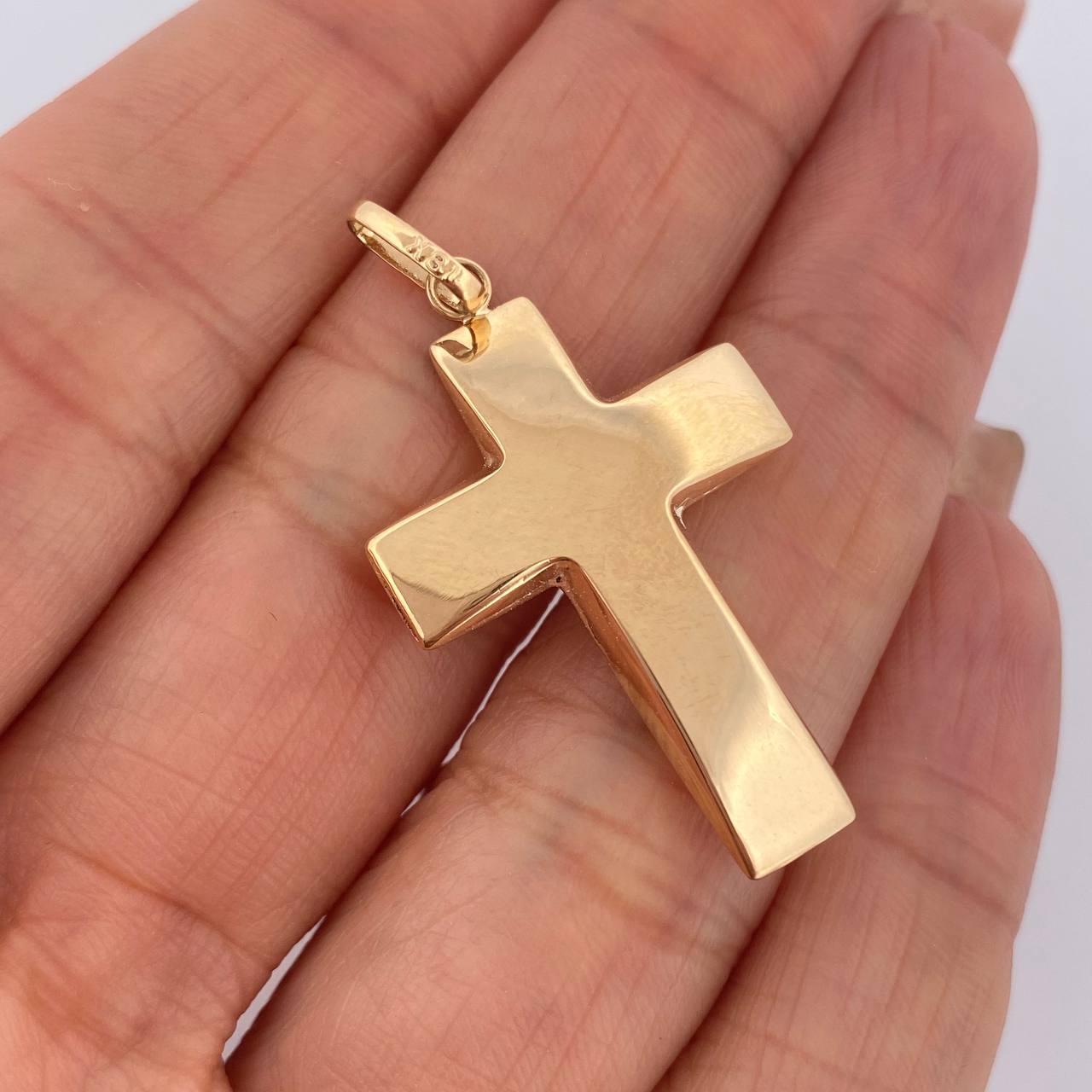 Pendant Cross 1.9gr / 4cm / 18K Yellow Gold &