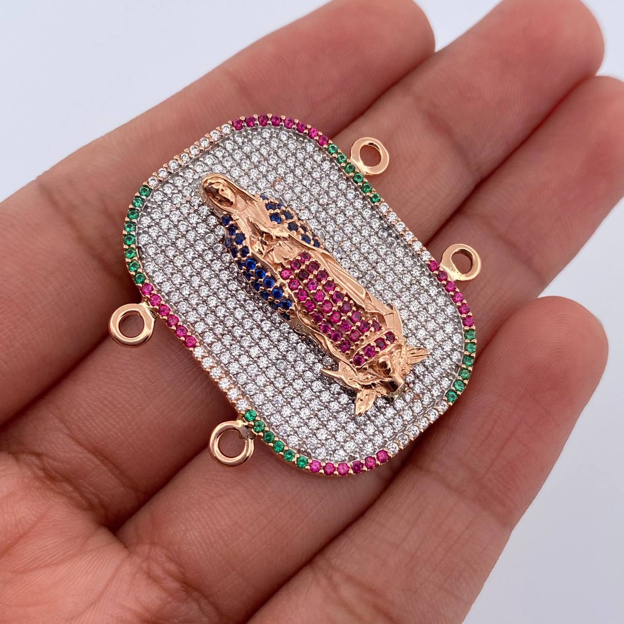 Virgin Guadalupe Fitting 9.1gr / 3.5cm / 1.4in / 18K Gold $