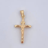Cruz Cristo 0.7gr / 2.8cm / Oro 18K $