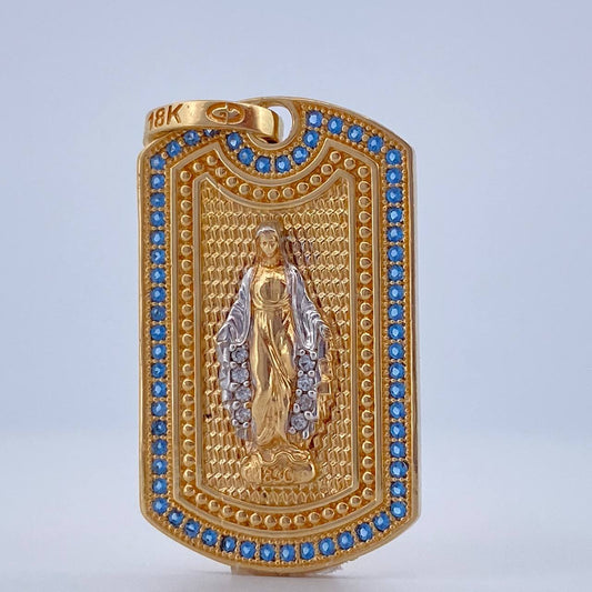 Dije Virgen Milagrosa 6.8gr / 3.5cm / Oro 18K $