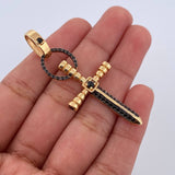 Pendant Sword Cross 7.15gr / 5.2cm (2.0in) / 18K Gold $