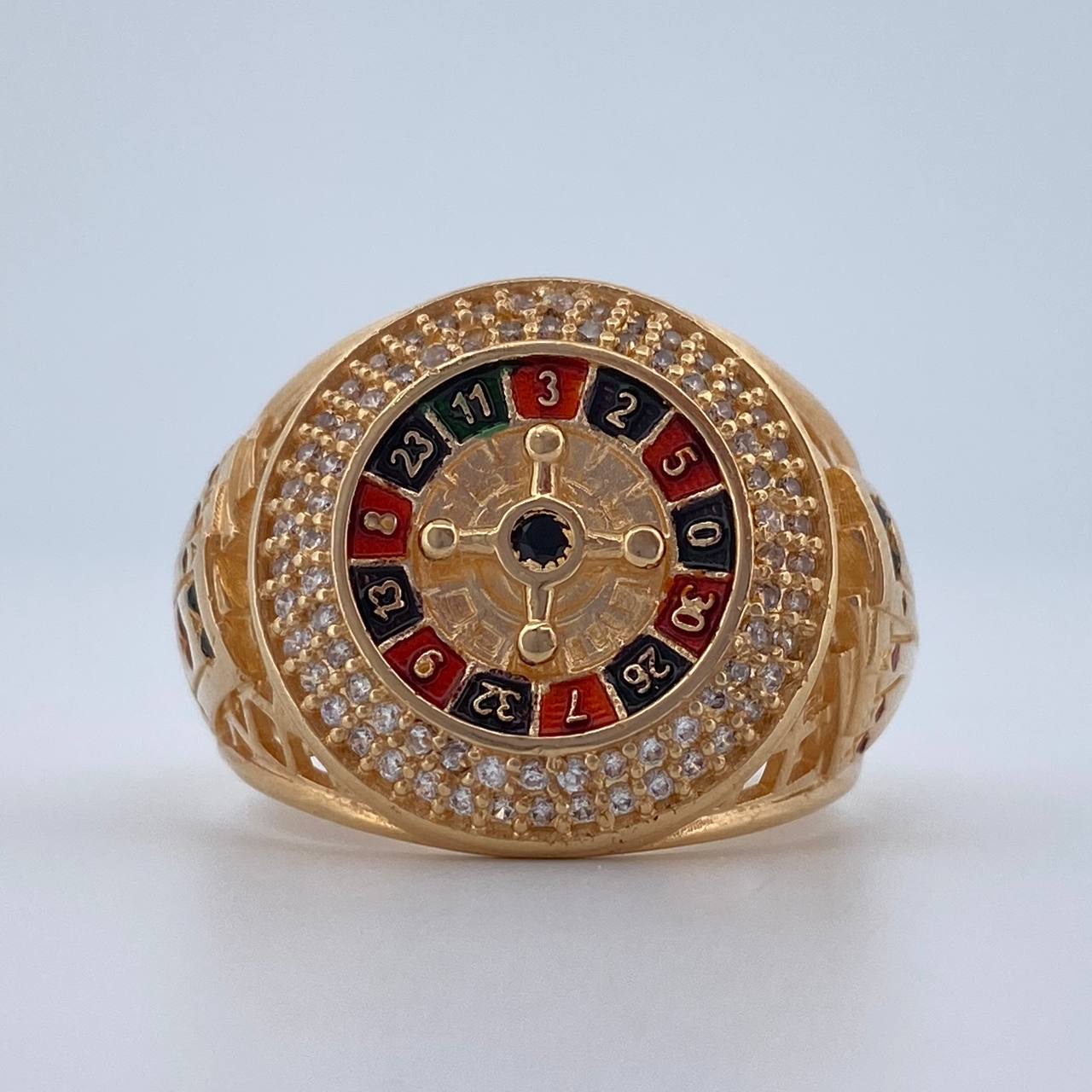 Anillo Ruleta 10.95gr / T10 1/2 / Oro 18K $
