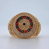 Anillo Ruleta 10.95gr / T10 1/2 / Oro 18K $