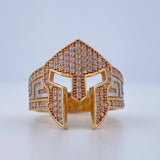 Anillo Casco Gladiador 8.25gr / T9 / Oro 18K $
