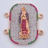 Virgin Guadalupe Fitting 9.1gr / 3.5cm / 1.4in / 18K Gold $