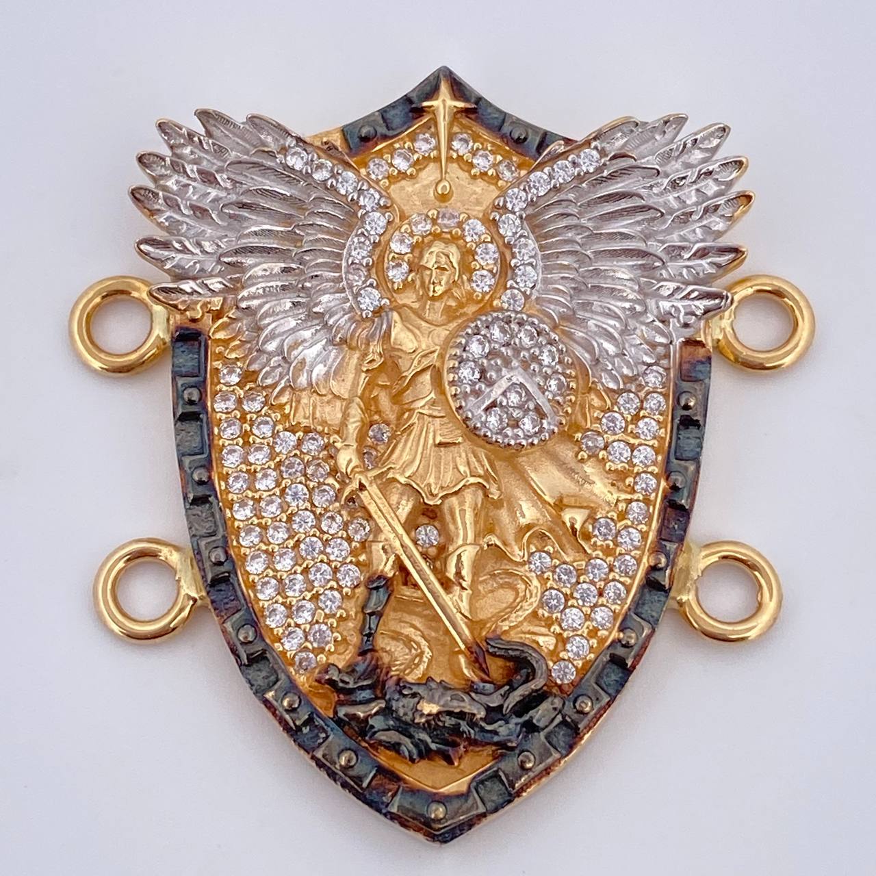 Herraje San Miguel Arcangel 9.5gr / 3.5cm / Oro 18K $
