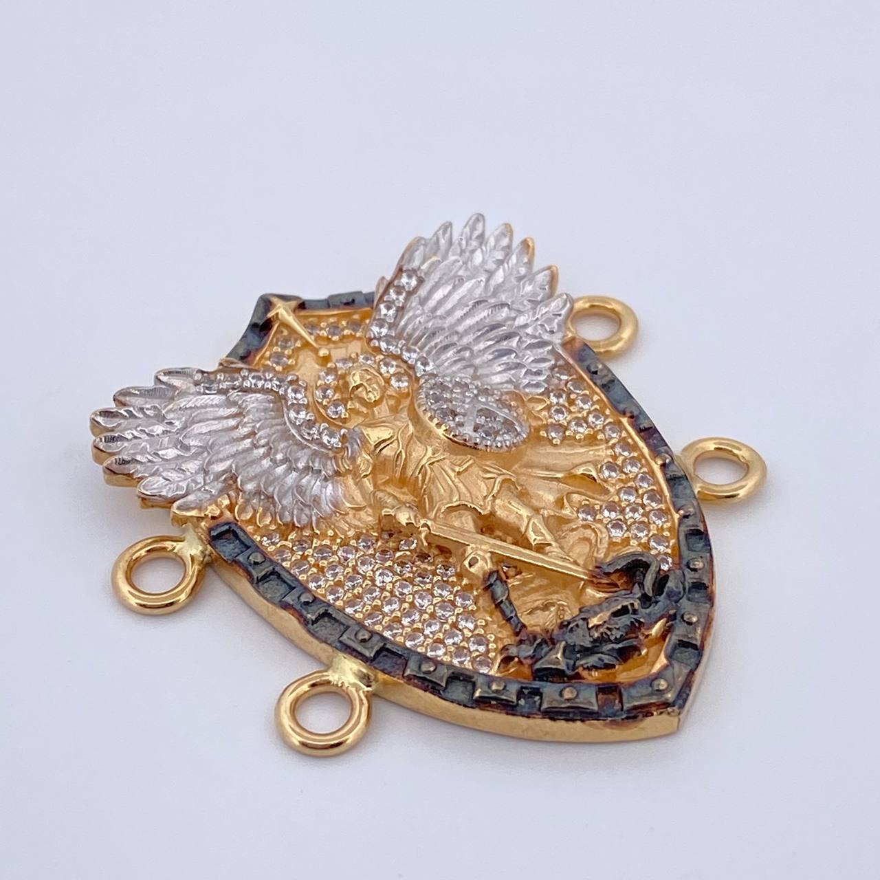 Herraje San Miguel Arcangel 9.5gr / 3.5cm / Oro 18K $
