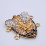 Herraje San Miguel Arcangel 9.5gr / 3.5cm / Oro 18K $