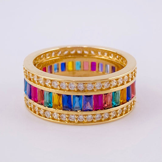 Anillo Churumbela Arcoiris 6.65 g / T5 1/2 Oro Amarillo 18K