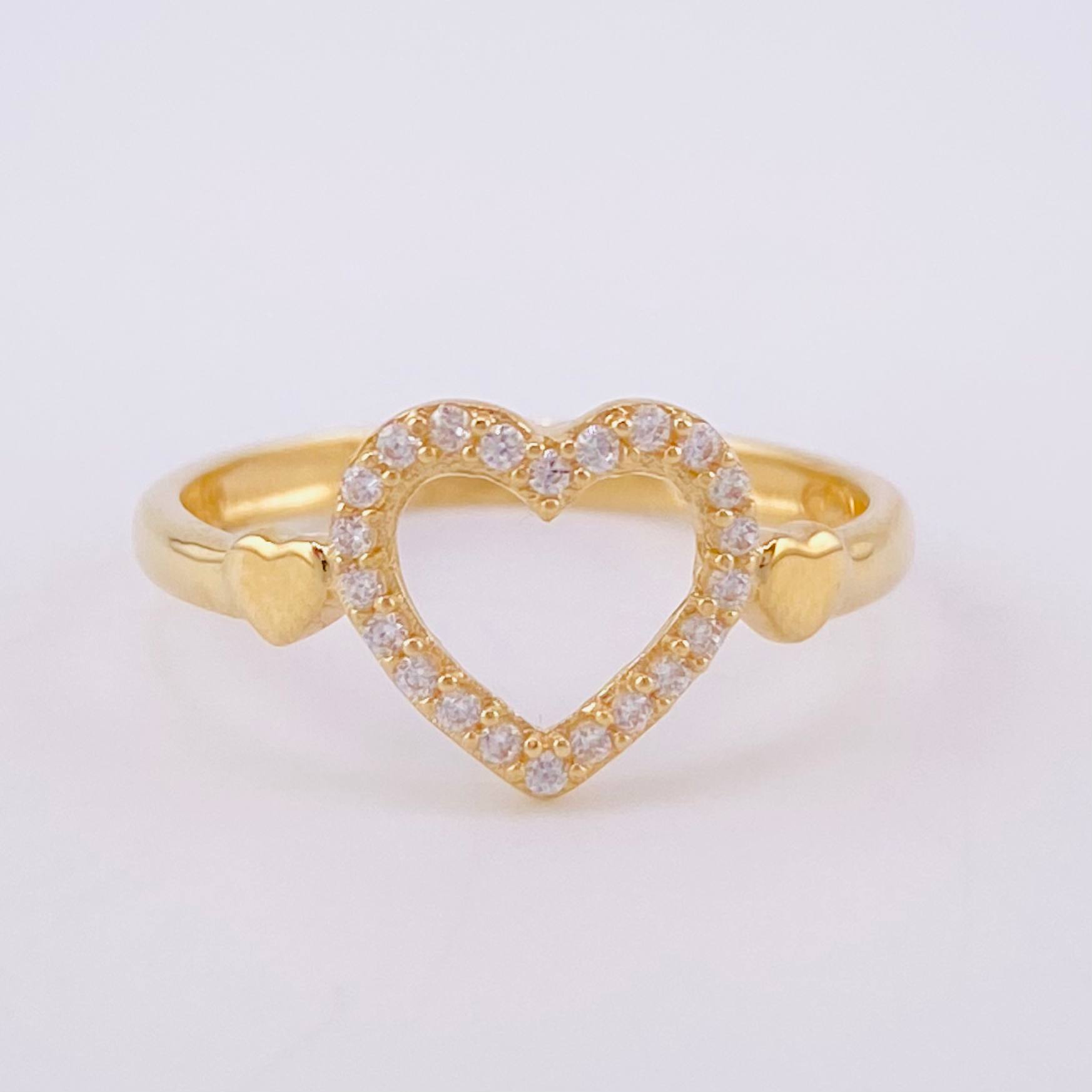 Anillo Corazon Silueta 1.65 g / T5 3/4 Oro Amarillo 18K