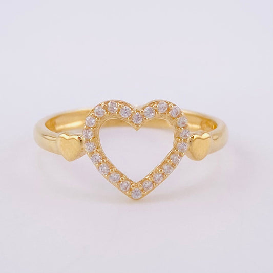 Anillo Corazon Silueta 1.65 g / T5 3/4 Oro Amarillo 18K