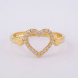 Anillo Corazon Silueta 1.65 g / T5 3/4 Oro Amarillo 18K
