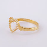 Anillo Corazon Silueta 1.65 g / T5 3/4 Oro Amarillo 18K