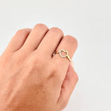 Anillo Corazon Silueta 1.65 g / T5 3/4 Oro Amarillo 18K