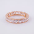 Anillo Carril Tupido 2.45 g / T6 1/4 Oro Rosa 18K
