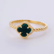 Anillo Trebol Burbuja 2.05 g / T6 1/4 Oro Amarillo 18K